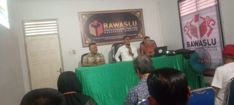 Panwaslih Bireuen Gelar Diskusi dengan sejumlah Media
