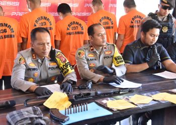 Polres Bireuen Ungkap Tujuh Pelaku senjata api