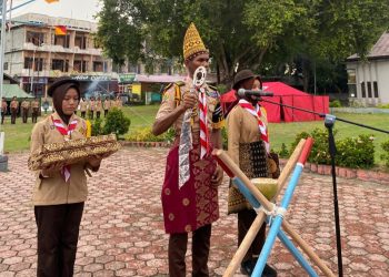 Gudep SMKN 2 SIGLI Gembleng Calon Anggota Pramuka Melalui Perjusami
