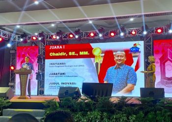 Chaidir, Kepala UPTD BPKA Wilayah V Lhokseumawe Raih Juara I Kompetisi Inovasi Nasional