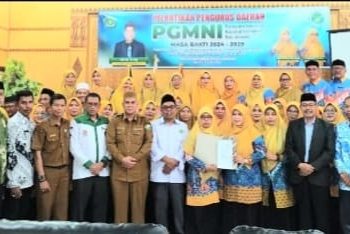 Tingkatkan Kulaitas Pendidikan di Madrasah, PW PGMNI Provinsi Aceh Lantik PD PGMNI Bireuen