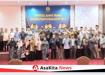 Kadisdik Aceh, Marthunis ST DEA, mantan Kadisdik Aceh, Dr Anas M Adam, Kepala Balai Penjamin Mutu Pendidikan (BPMP) Provinsi Aceh, Dr Muhammad Anis, dipandu Yarmen Dinamika, seorang jurnalis senior.