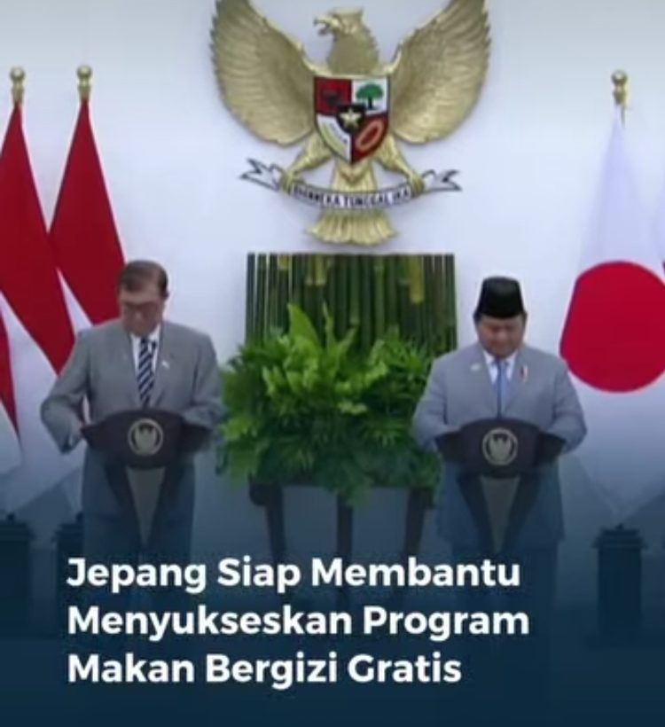 Prabowo Subianto dan PM Jepang Shigeru Ishiba, Jepang Bantu Makan Bergizi dan Investasi Nutrisi