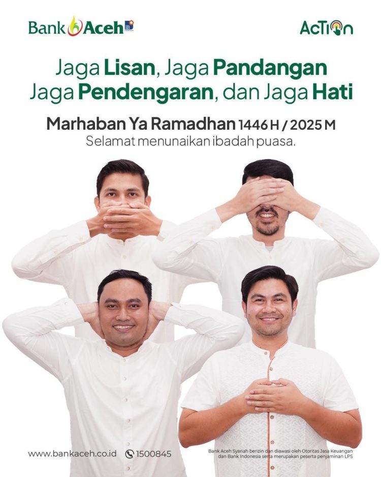 IKLAN BANK ACEH – SELAMAT MENUNAIKAN IBADAH PUASA RAMADHAN 1446 H/2025 MASEHI