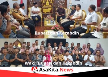 Kacabdin  Bersama Kepala SMA, SMK, SLB Silaturahmi dengan Bupati dan Wakil Bupati