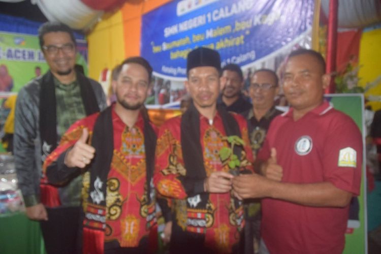 Kepala SMKN 1 Teunom Ucapkan Terima Kasih Bibit Nilam dan Kunjungan Bupati dan Wabup Aceh Barat ke Stand Expo SMK Aceh Jaya