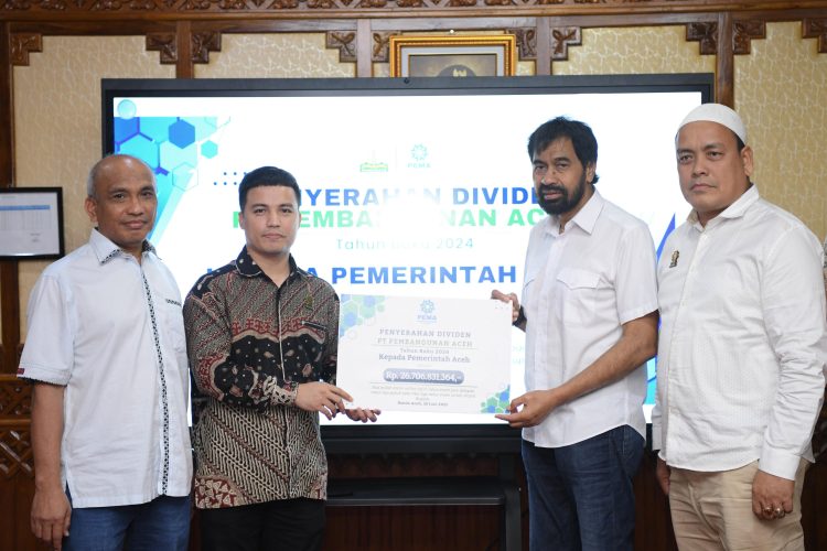 Pemerintah Aceh Terima Dividen Rp26,7 Miliar dari PT PEMA