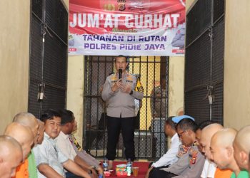 Bangun Kesadaran dan Harapan, Kapolres Pidie Jaya Gelar “Jum’at Curhat” Bersama Tahanan