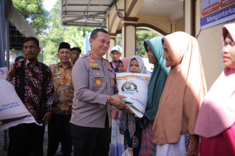 Kapolres Pidie Jaya Dukung Penyaluran Bantuan Pangan Pemkab untuk Tekan Inflasi