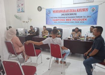 Musdessus Ketahanan Pangan Gampong Mee Peuduk Hadirkan Tokoh Penting