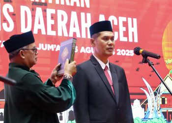 Gubernur Muzakir Manaf Lantik M Nasir Sebagai Sekda Aceh