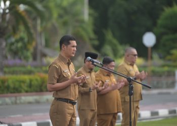 Pimpin Apel Senin, Sekda Aceh Minta ASN Percepat Realisasi APBA 2025