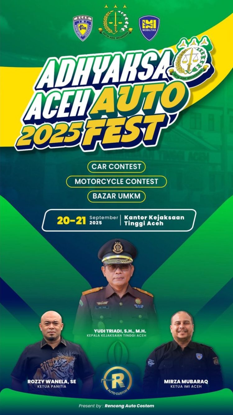 IMI Aceh Bekerja Sama dengan Kejaksaan Tinggi Aceh untuk Menggelar Adhyaksa Aceh Auto Fest 2025
