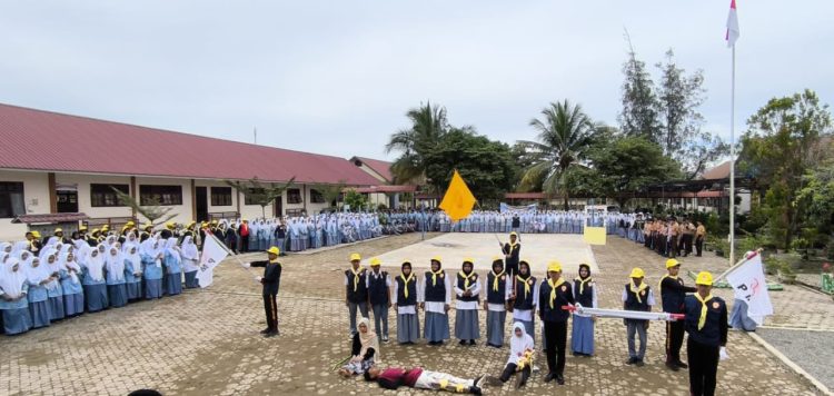 SMAN 1 Matangkuli Tuan Rumah Upacara HUT PMI ke-80 di Aceh Utara