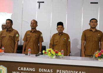 Sertijab Kacabdin Pidie Taufik dan Pidie Jaya Razali Berlangsung Khidmat