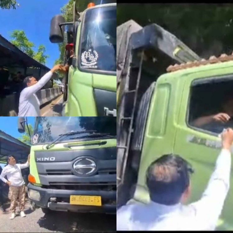 Wagub Aceh Hentikan Mobil Plat BK di Geurutee, Bukan Razia Tapi Beri Uang Buat Makan.