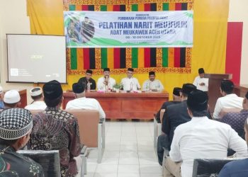 MAA Aceh Utara Gelar Pelatihan Nariet Meujeulih Adat Meukawen Aceh Utara