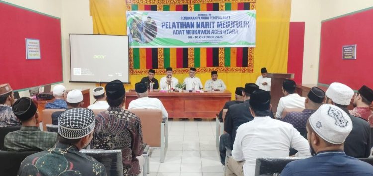 MAA Aceh Utara Gelar Pelatihan Nariet Meujeulih Adat Meukawen Aceh Utara