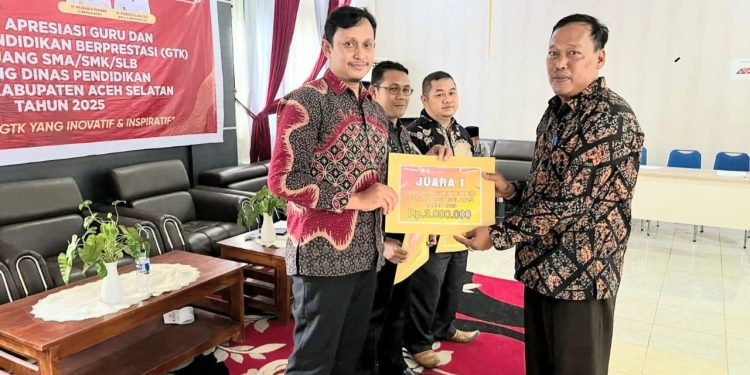 Apresiasi GTK Berprestasi Jenjang Dikmen Aceh Selatan Sukses Dilaksanakan, Ini Para Juaranya