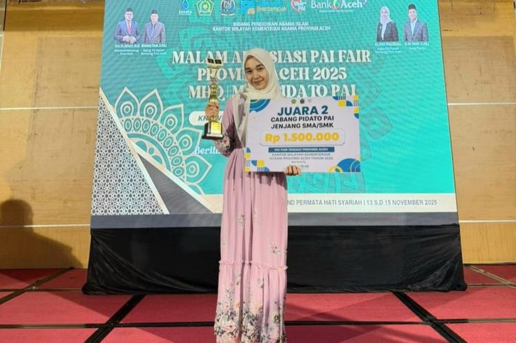 Siswi SMKN Taman Fajar Raih Juara di Ajang PAI Fair Tingkat Provinsi Aceh