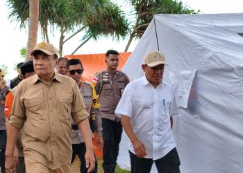 Wagub Fadhlullah Dampingi Menko Polkam RI Tinjau Kesiapan Pembangunan Huntap di Aceh Utara