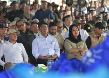 Wagub Aceh Dampingi Menteri Pertanian Pimpin Groundbreaking Rehabilitasi Lahan Sawah Terdampak Bencana di Aceh Utara