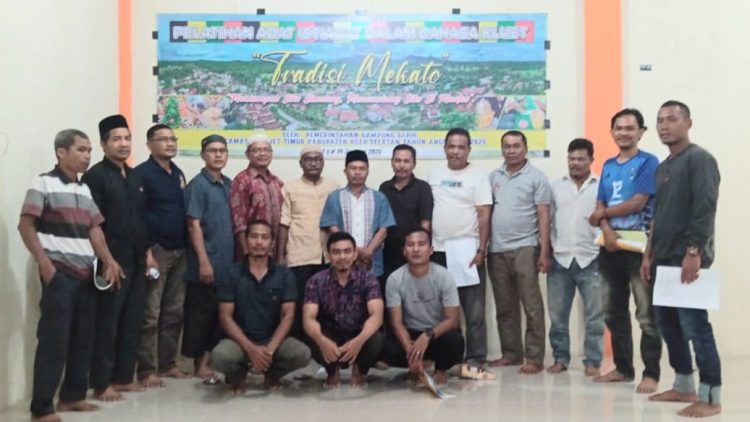 Gampong Sapik Gelar Pelatihan Adat Istiadat