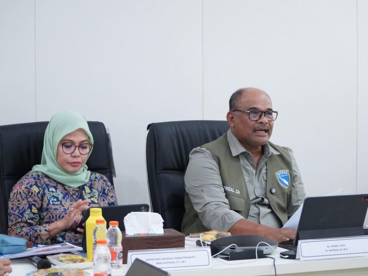 Bersama Sekjen KemenPU, Safrizal Pimpin Rapat Konsolidasi Percepatan Rehab Rekon Klaster Infrasruktur