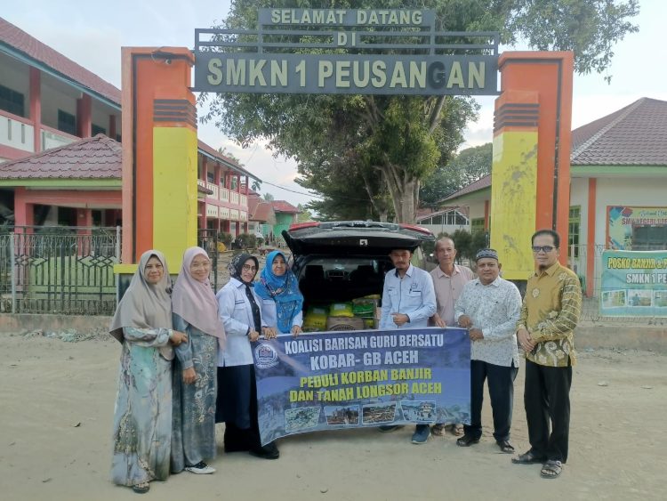 KoBaR GB Aceh Salurkan Bantuan untuk Guru Korban Banjir di Pijay dan Bireuen Sambut Ramadhan