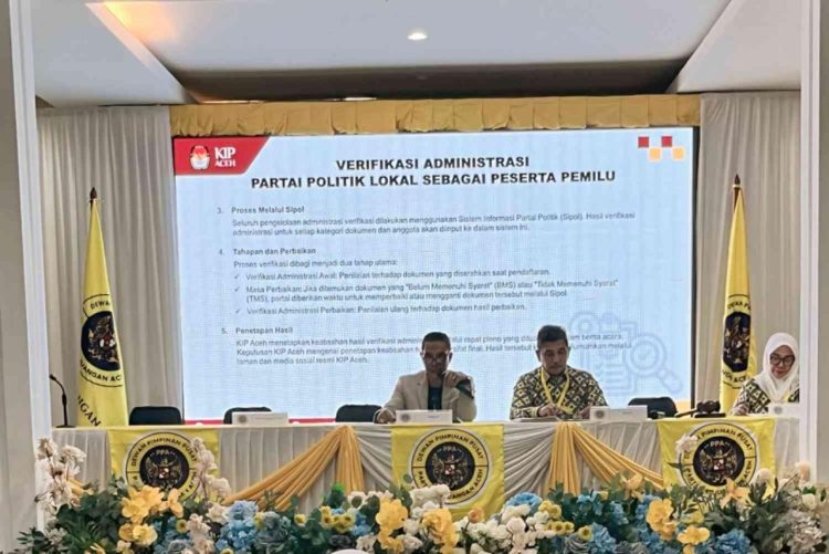 Partai Perjuangan Aceh Gelar RAKER, Ketua KIP Aceh Paparkan Tahapan Pendaftaran hingga Verifikasi Faktual Partai