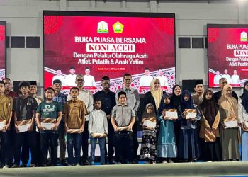 Ramadhan Penuh Berkah: KONI Aceh Satukan Atlet, Pelatih Hingga Santunan Anak Yatim Pada Momentum Buka Puasa Bersama