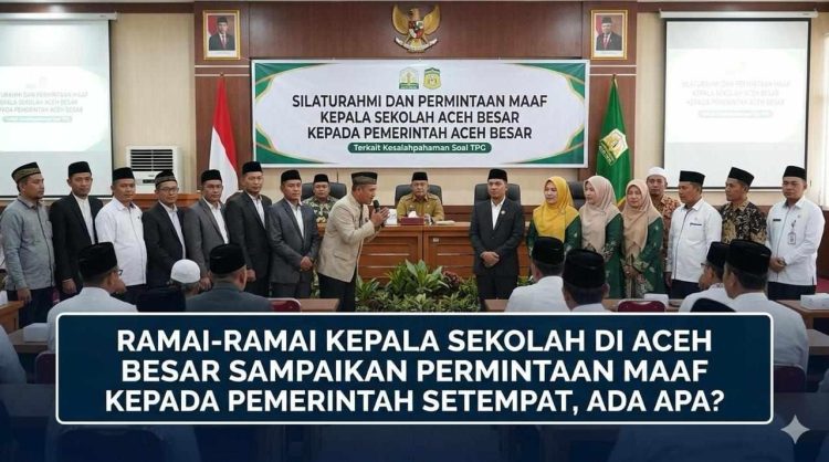 Ramai-Ramai Kepala Sekolah di Aceh Besar Sampaikan Permintaan Maaf Kepada Pemerintah setempat, Ada Apa?