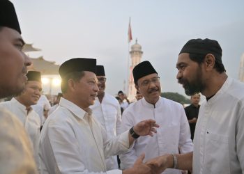 Mendagri, Mensos, Gubernur, Wagub serta Forkopimda Aceh Buka Puasa Bersama di Masjid Raya Baiturrahman