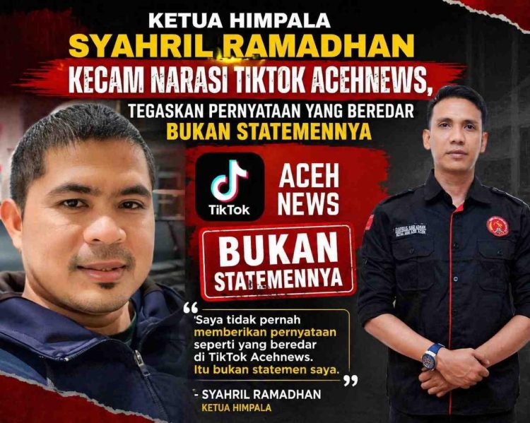 Ketua HIMPALA Kecam Narasi TikTok Acehnews Terkait Pencatutan Namanya