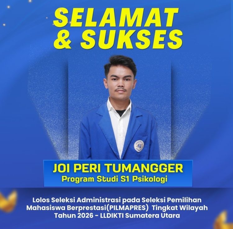 Mahasiswa UDI Lolos Seleksi Administrasi PILMAPRES Tingkat Wilayah LLDikti Wilayah I 2026