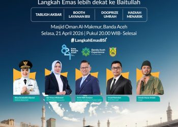 *BSI–Pemko Banda Aceh Hadirkan “Banda Aceh Berhaji”, Ustadz Hanan Attaki Isi Kajian Spiritual*  Banda Aceh – Dalam rangka memperingati Hari Ulang Tahun (HUT) ke-821 Kota Banda Aceh, Bank Syariah Indonesia (BSI) bersama Pemerintah Kota Banda Aceh menghadirkan program “Banda Aceh Berhaji” sebagai upaya mendorong masyarakat mempersiapkan ibadah haji sejak dini, baik dari sisi finansial maupun spiritual.  Sebagai bagian dari rangkaian kegiatan tersebut, BSI dan Pemko Banda Aceh akan menggelar kajian spiritual bersama Ustadz Hanan Attaki pada Selasa malam Rabu, 21 April 2026, di Masjid Oman Al Makmur, Banda Aceh.  Program ini menjadi wujud sinergi antara sektor perbankan syariah dan pemerintah daerah dalam memperkuat literasi serta inklusi keuangan syariah, khususnya dalam perencanaan ibadah haji yang terarah dan berkelanjutan.  Area Manager BSI Area Banda Aceh, Bambang Frasetia, mengatakan bahwa program “Banda Aceh Berhaji” merupakan bentuk komitmen BSI dalam mendampingi masyarakat meraih impian menunaikan ibadah haji.  “Melalui kolaborasi dengan Pemerintah Kota Banda Aceh, kami ingin menghadirkan kemudahan bagi masyarakat untuk mulai merencanakan haji sejak dini. Tidak hanya dari sisi finansial, tetapi juga membangun kesiapan spiritual agar lebih matang ketika mendapat panggilan ke Tanah Suci,” ujarnya.  Regional CEO BSI Aceh, Imsak Ramadhan, menegaskan bahwa program ini juga merupakan bagian dari strategi BSI dalam memperluas akses layanan keuangan syariah yang inklusif dan berdampak.  “BSI hadir sebagai sahabat finansial, sosial, dan spiritual masyarakat. Melalui program ini, kami ingin memastikan masyarakat memiliki perencanaan yang matang dalam mempersiapkan ibadah haji, sehingga dapat berangkat dengan kesiapan yang utuh, baik secara lahir maupun batin,” kata Imsak.  Ia menambahkan, sinergi antara BSI dan Pemerintah Kota Banda Aceh diharapkan terus berlanjut dalam menghadirkan berbagai program yang memberikan manfaat nyata bagi masyarakat, khususnya dalam penguatan ekosistem ekonomi dan keuangan syariah.  Kehadiran Ustadz Hanan Attaki dalam kajian ini juga diharapkan mampu menjadi inspirasi bagi masyarakat, terutama generasi muda, untuk memperkuat semangat hijrah dan menyusun perencanaan hidup yang lebih baik, termasuk dalam menunaikan rukun Islam kelima.  Untuk meningkatkan partisipasi masyarakat, program “Banda Aceh Berhaji” turut menghadirkan undian umrah bagi dua orang pemenang. Masyarakat dapat mengikuti program ini dengan membuka rekening haji BSI dan melakukan top up saldo minimal Rp2,5 juta untuk mendapatkan satu kupon undian (berlaku kelipatan). Selain itu, nasabah yang melakukan autodebet sebesar Rp250 ribu per bulan selama satu tahun juga berhak memperoleh satu kupon undian (berlaku kelipatan).  Pemerintah Kota Banda Aceh bersama BSI mengajak seluruh masyarakat untuk turut hadir dan memeriahkan kajian ini sebagai momentum memperkuat keimanan sekaligus memulai langkah nyata dalam merencanakan ibadah haji.  Melalui “Banda Aceh Berhaji”, sinergi antara BSI dan Pemko Banda Aceh diharapkan mampu membangun ekosistem religius yang kuat, serta meningkatkan kesiapan masyarakat secara spiritual dan finansial dalam menunaikan ibadah haji.