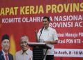 Sekda Aceh Buka Rakerprov KONI Aceh, Targetkan PORA Sukses dan Aceh Tetap Masuk 10 Besar PON 2028