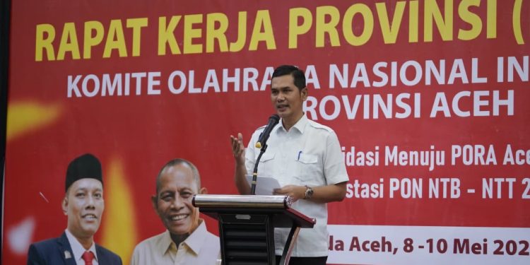 Sekda Aceh Buka Rakerprov KONI Aceh, Targetkan PORA Sukses dan Aceh Tetap Masuk 10 Besar PON 2028