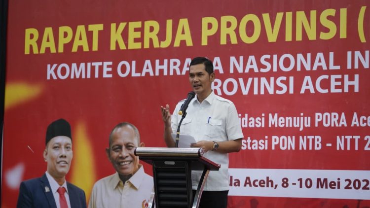 Sekda Aceh Buka Rakerprov KONI Aceh, Targetkan PORA Sukses dan Aceh Tetap Masuk 10 Besar PON 2028