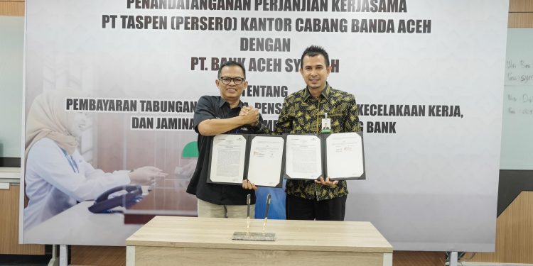 Bank Aceh Syariah dan PT Taspen (Persero) Perkuat Sinergi Layanan Pembayaran Pensiun