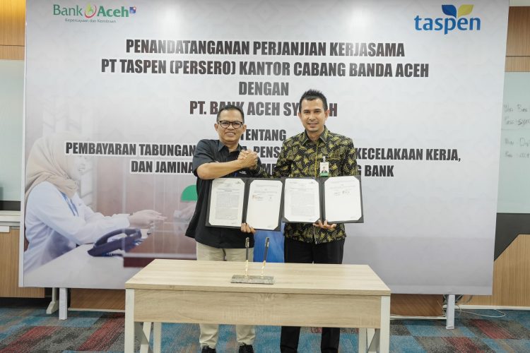 Bank Aceh Syariah dan PT Taspen (Persero) Perkuat Sinergi Layanan Pembayaran Pensiun