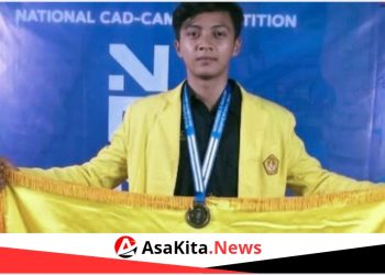 Ilham Surya, Mahasiswa Teknik Mesin PNL, Raih Juara I Tingkat Nasional CAD-CAM Milling NCC 2026