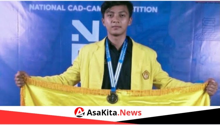 Ilham Surya, Mahasiswa Teknik Mesin PNL, Raih Juara I Tingkat Nasional CAD-CAM Milling NCC 2026