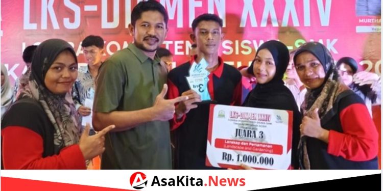 SMKN 1 Panga Harumkan Aceh Jaya, Raih Juara 3 LKS SMK Aceh 2026 Bidang Lanskap dan Taman
