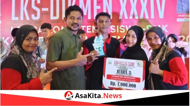 SMKN 1 Panga Harumkan Aceh Jaya, Raih Juara 3 LKS SMK Aceh 2026 Bidang Lanskap dan Taman