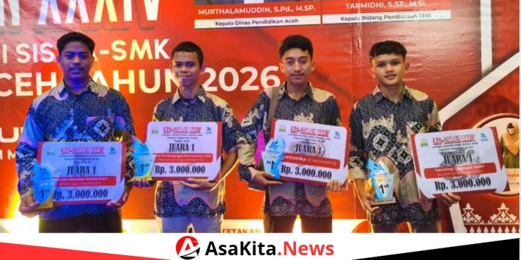 Empat Siswa SMKN 2 Banda Aceh Lolos ke Nasional di Ajang LKS 2026