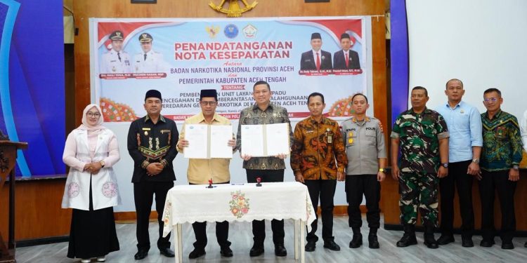 Pemkab Aceh Tengah Hibahkan Lahan 1.500 M² untuk BNNK, 60 Kepala Dinas Jalani Tes Urine