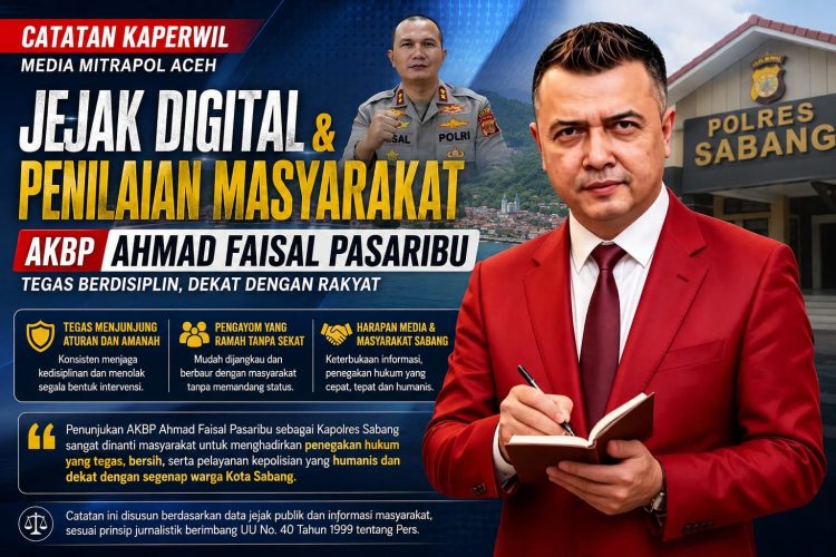 Catatan Kaperwil Media Mitrapol Aceh: Jejak Digital & Penilaian Masyarakat AKBP Ahmad Faisal Pasaribu , Tegas Berdisiplin, Dekat dengan Rakyat
