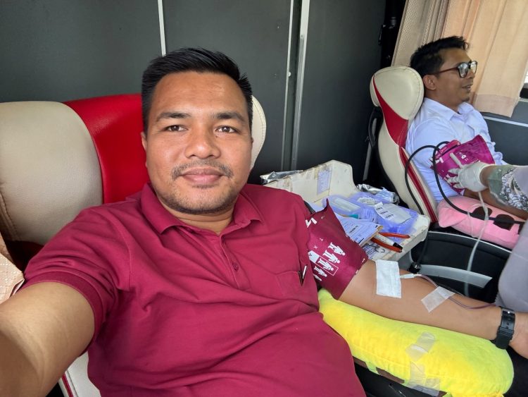 Ketua PJS Banda Aceh Heri Safrijal Sukseskan HUT ke-53 Bank Aceh melalui Aksi Donor Darah