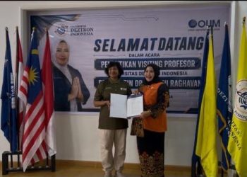 Universitas Deztron Indonesia Kukuhkan Prof. Datin Dr. Santhi Raghavan sebagai Visiting Professor, Perkuat Kolaborasi Global